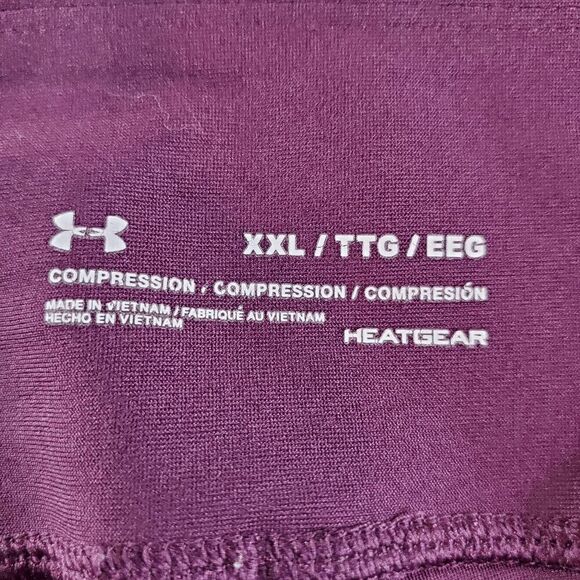 Under Armour Legging Womens 2XL Purple Active HeatGear Elastic Waist Skinny Leg - Picture 2 of 10